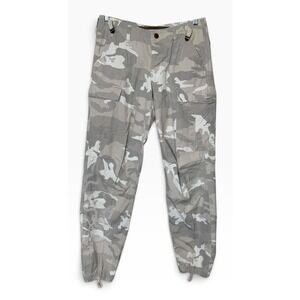 Da Nang Snow Camo Embroidered Cargo Pants Size 30 Surplus Military Grunge